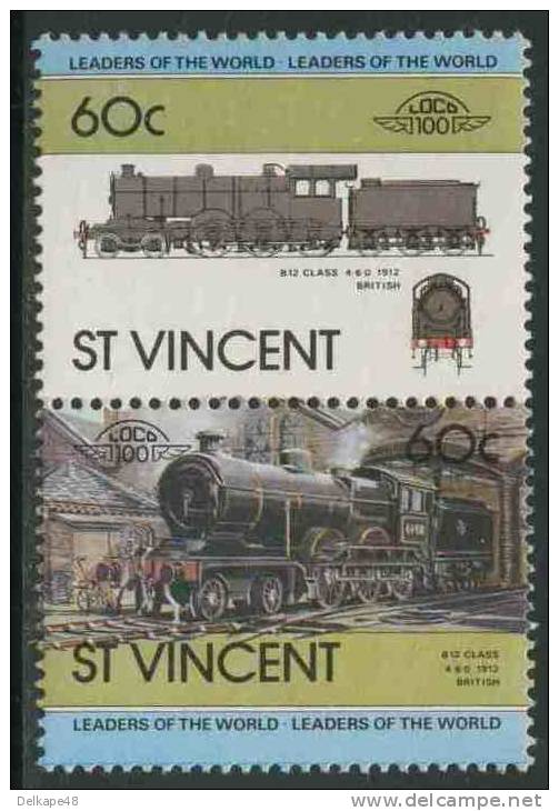 St. Vincent 1983 Mi 688 /9 YT 706 /7 SG 7582 /3 ** B12, Class 4-6-0, 1912 - British - Treinen