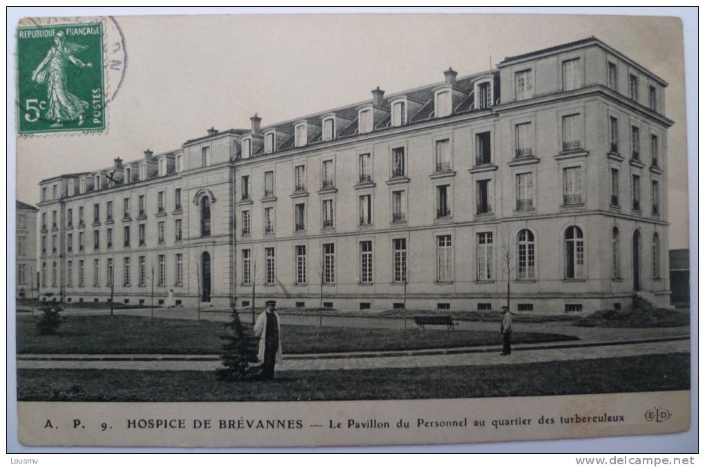 94 : Hospice De Brévannes -  Le Pavillon Du Personnel Au Quartier Des Tuberculeux - Animée - Limeil Brevannes