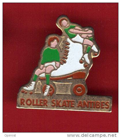 25036-pin's Patinage.roller Skate Antibes. - Patinage Artistique