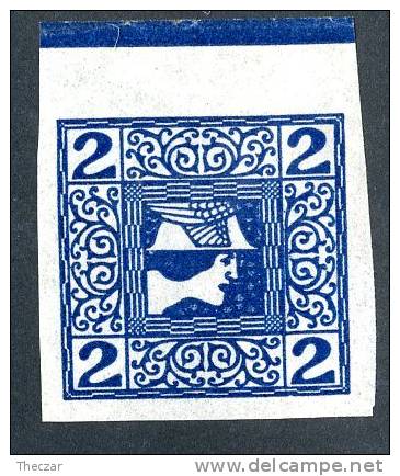 1908 AUSTRIA  Mi.Nr. 157y / Sc P15  Mnh** Hinged In Upper Margin ( 100 ) - Unused Stamps