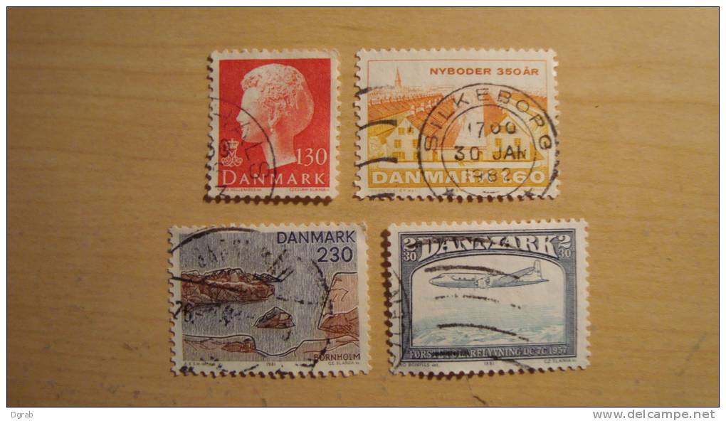 Denmark    Mix Lot  Used - Lotes & Colecciones