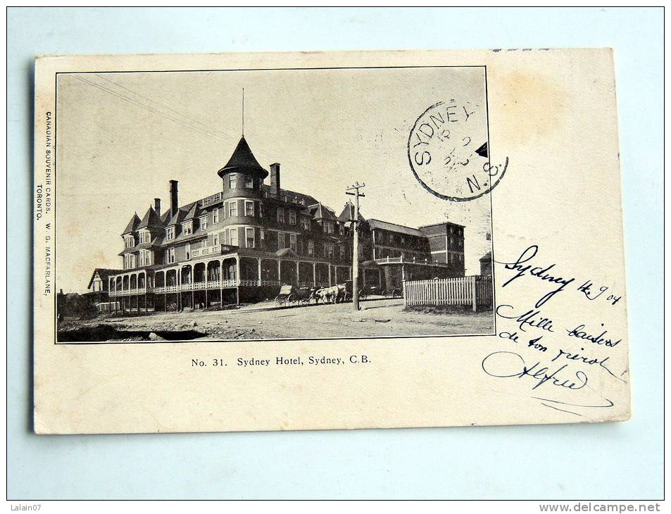 Carte Postale Ancienne : SYDNEY : Sydney Hotel - Autres & Non Classés