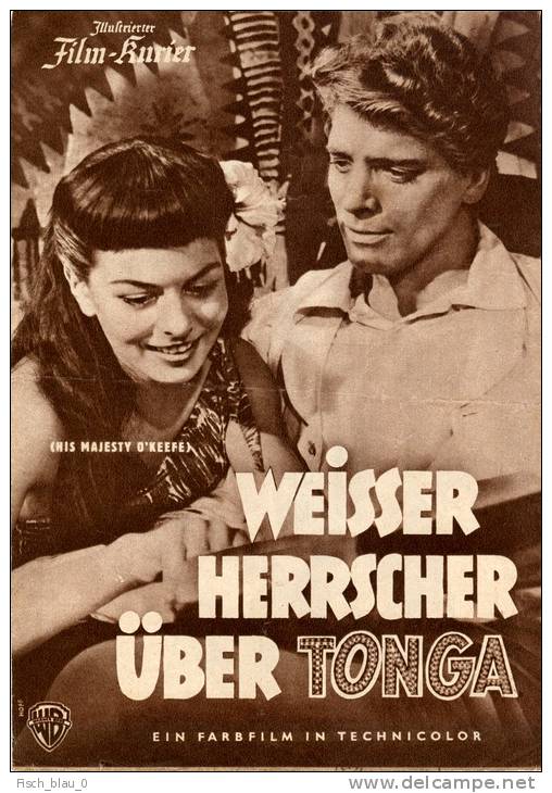 IFK 1940 Weißer Herrscher über Tonga 1954 His Majesty O'Keefe Burt Lancaster USA - Magazines