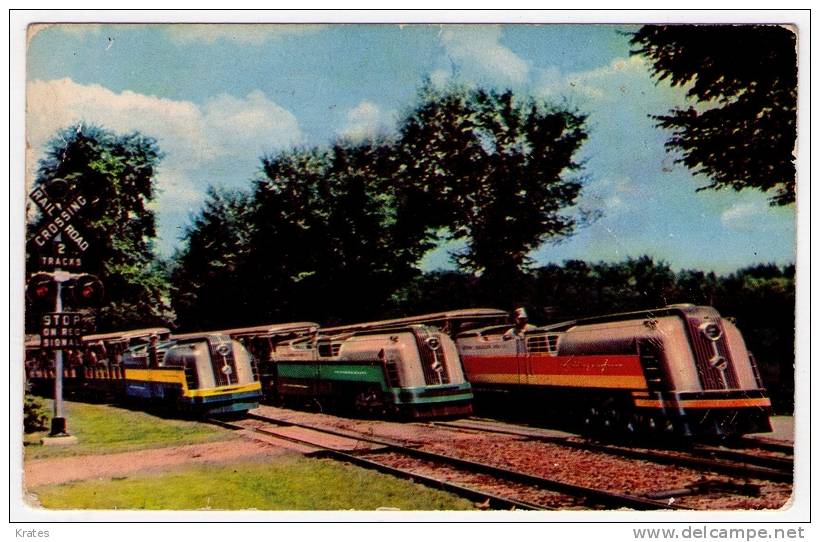 Postcard - Detroit Zoological Gardens, Michigan, Railway   (7414) - Detroit