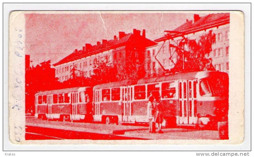 Pocket Calendar - Tramway, Osijek - Petit Format : 1981-90