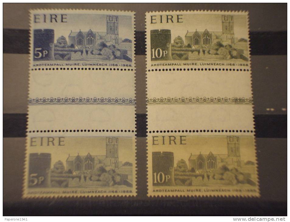 IRLANDA - 1968 CATTEDRALE 2 Valori, Coppia - NUOVI(++) - Unused Stamps