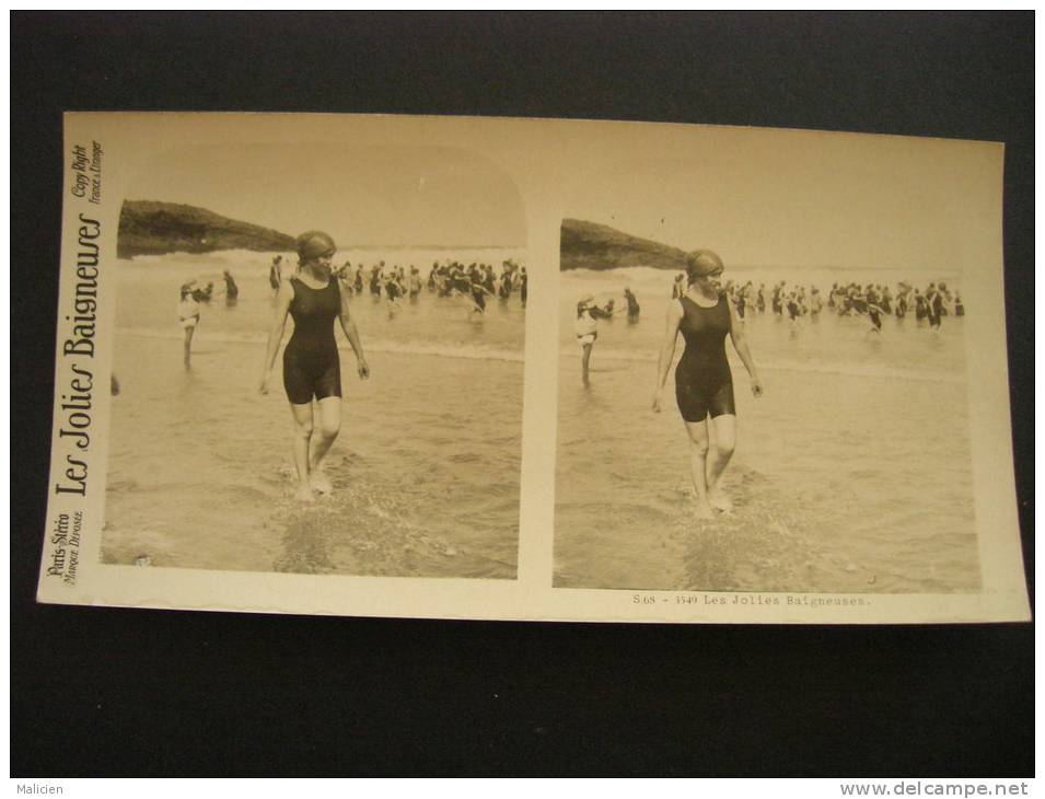 Photo -photographie -stereo -ref 92-paris Stereo - Les Jolies Baigneuses - Baigneuse  - Stereo Bon Etat - - Fotos Estereoscópicas