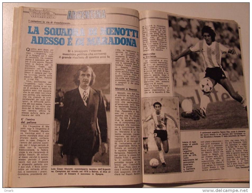 P036 Intrepido Sport N.21, 1982, Vintage, Calcio, Platini, Mondiale Espana '82, A112, Maradona - Deportes
