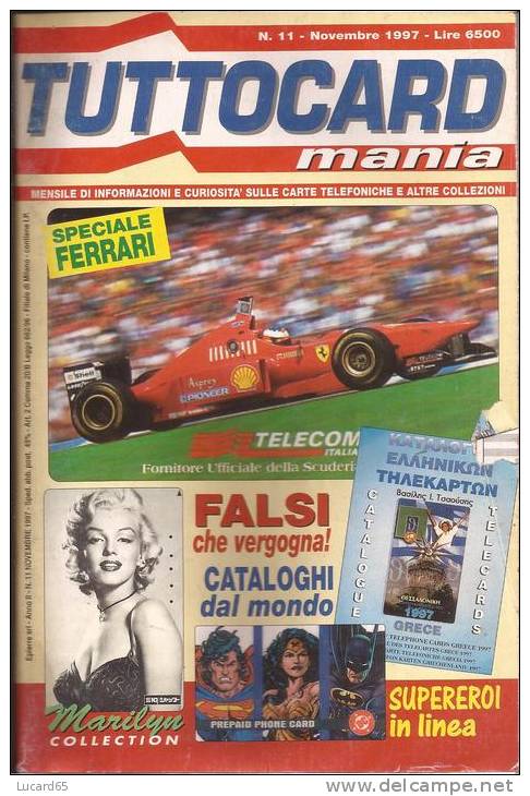 TUTTOCARD MANIA - N. 11 NOVEMBRE 1997 - Libros & Cds