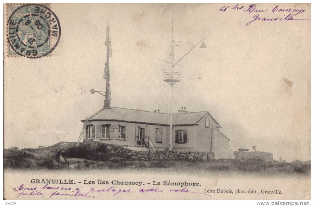 50 GRANVILLE - LES ILES CHAUSSEY - LE SEMAPHORE - Granville