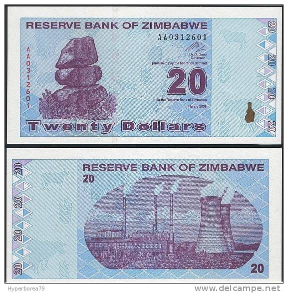 Zimbabwe P 95 - 20 Dollars 2009 - UNC - Simbabwe