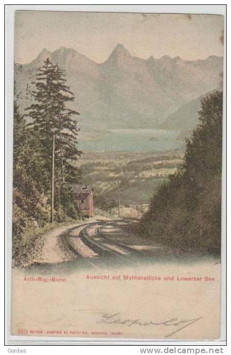 Switzerland - Arth Rigi Bahn - Aussicht Auf Mythenstocke Und Lowerzer See - Ouvrages D'Art