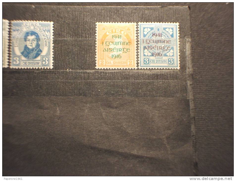 IRLANDA - 1941 INSURREZIONE 2 Valori SOPR. - NUOVI(++) - Unused Stamps