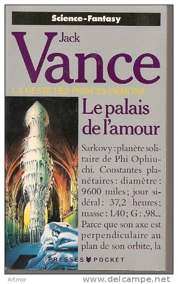 PRESSES POCKETT N° 5081 - REED 90 - VANCE - LE PALAIS DE L´AMOUR - Presses Pocket