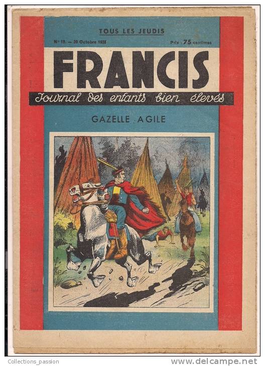 ###Revue Illustrée, Francis, N°19 Du 20/10/1938, Gazelle Agile, Frais Fr: 1,95€ - 1900 - 1949