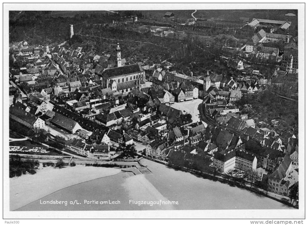 Landsberg Am Lech - Partie Am Lech Fliegeraufnachme - Landsberg