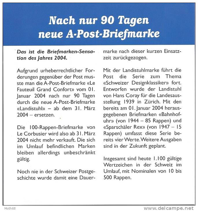 2004 Nach Nur 90 Tagen Neue A-Post Briefmarke - Unused Stamps