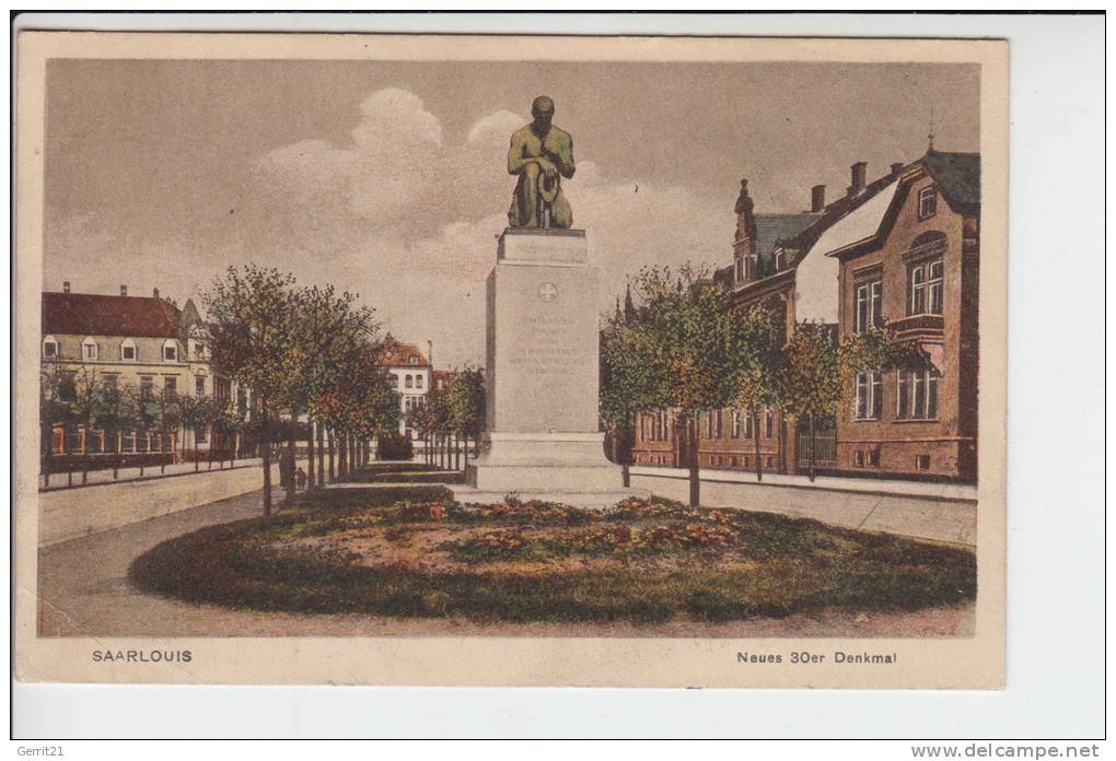 6630 SAARLOUIS, Neues 30er Denkmal - Kreis Saarlouis