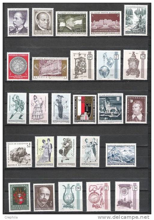 Autriche - 1970 (année) - Y&T 1150/1181 - Neuf ** - Full Years