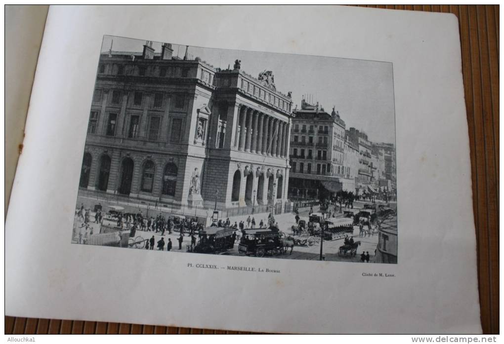 document ancien sans titre nombreuses photographies clichés Lezer Marseille: fort Saint-Jean la bourse  cathédrale