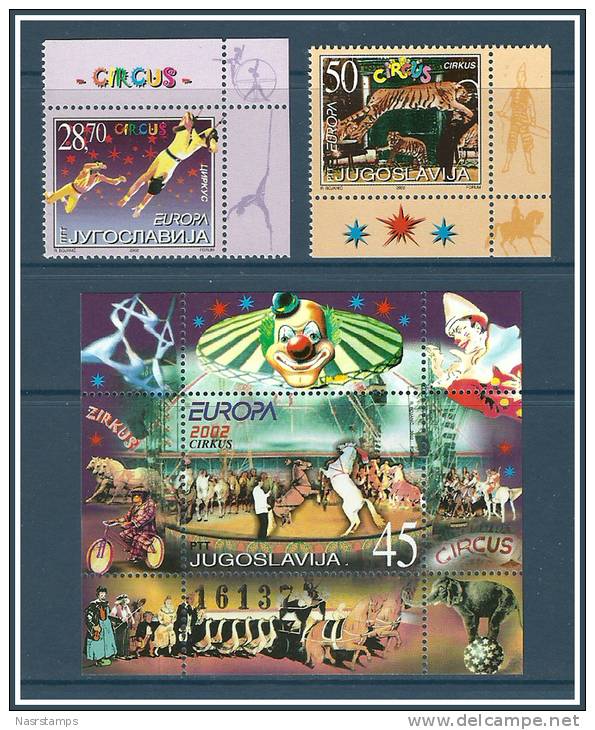 Yugoslavia - 2002 - ( Europa CEPT - Art - Trained Horse Act. ) - MNH (**) - 2002