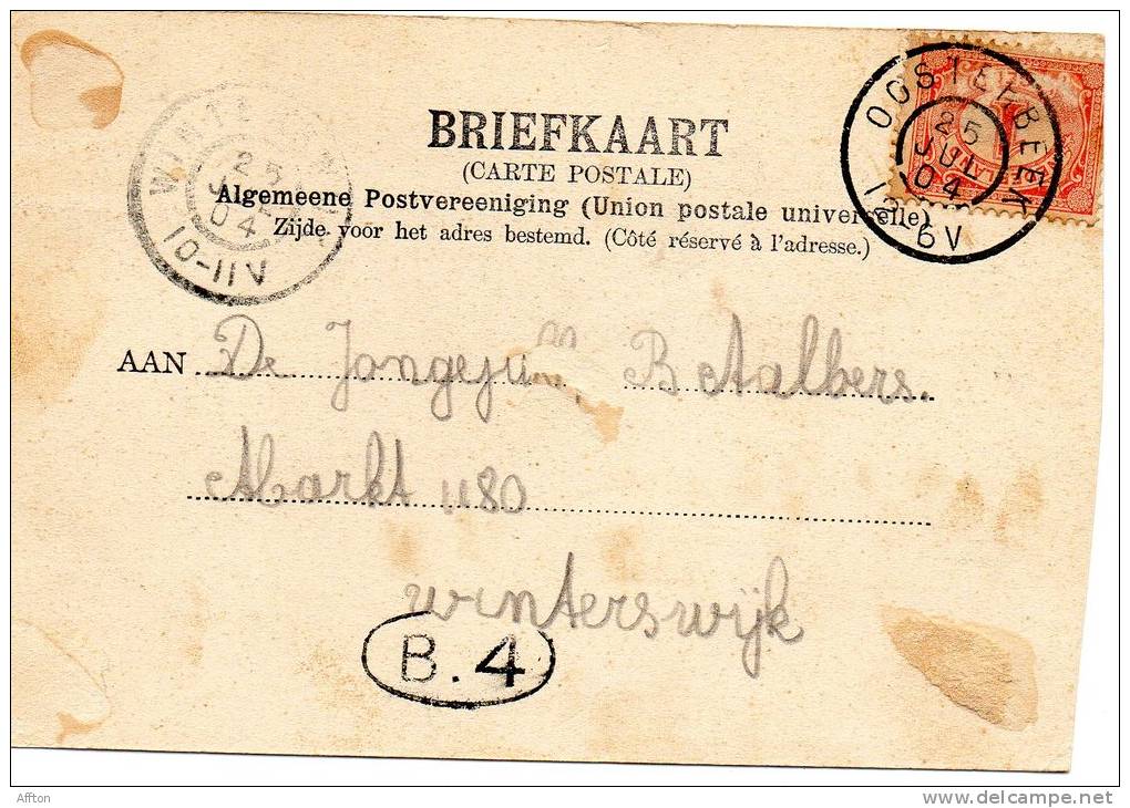 Oosterbeek Pension Dalzicht & Bike 1900 Postcard - Oosterbeek