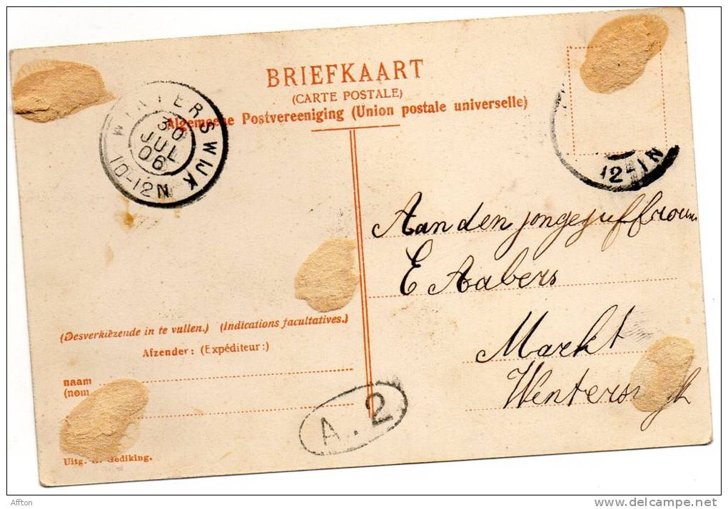 Purmerend Platsqen 1905 Postcard - Purmerend