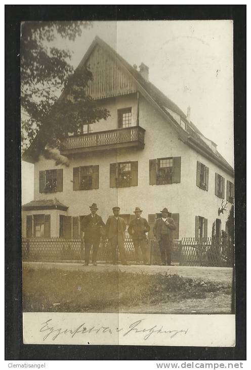 TOP!! EGGENFELDEN * PRIVATFOTO VON 1913 NACH REGENSBURG *!! - Eggenfelden