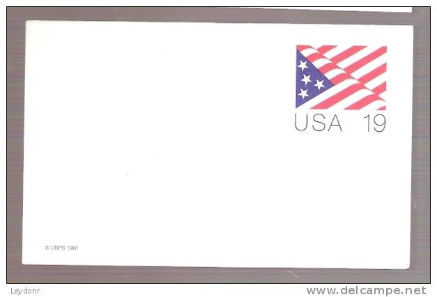 Postal Card - US Flag - 1981-00