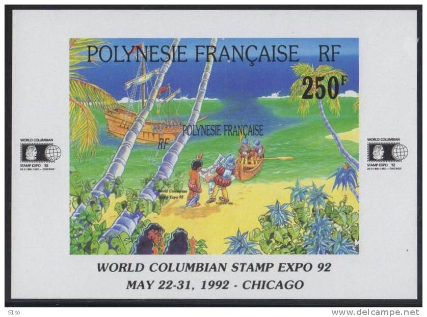 Polynésie Française BLOC FEUILLET 20 -- Yvert   BF 20 --   Neuf Sans Charnière  **  --- Côte 7,70 € - Blocks & Sheetlets