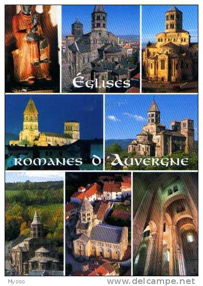 63 Eglises Romanes D'Auvergne,Vierge Noire Marsat,Notre Dame Port,Issoire,Brioude,St Nectaire,Orcival,St Saturnin,Enneza - Sonstige & Ohne Zuordnung