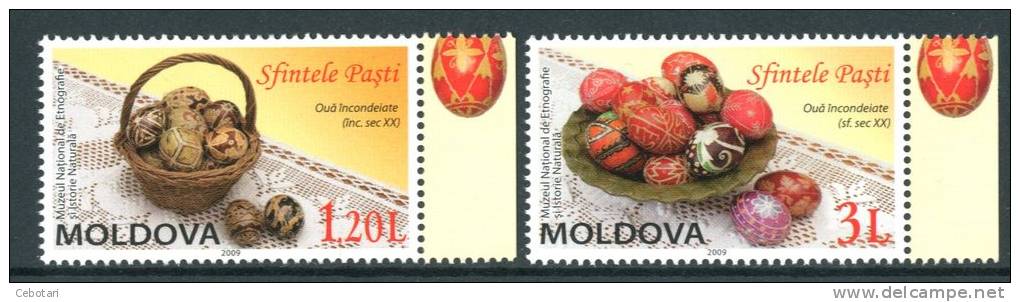 MOLDAVIA / MOLDOVA 2009** - Pasqua / Easter - 2 Val. MNH Come Da Scansione - Easter