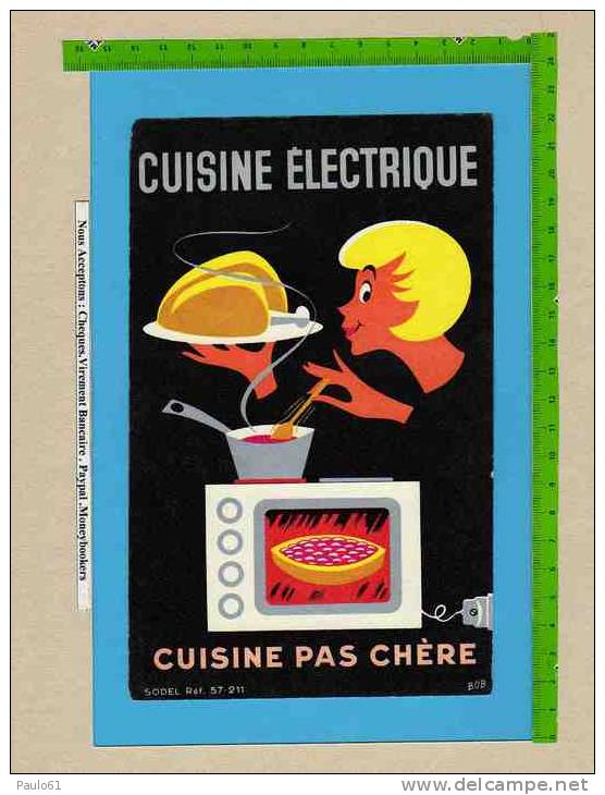 BUVARD  : Cuisine Electrique  Cuisine Pas Chere   Signe BOB - Electricité & Gaz