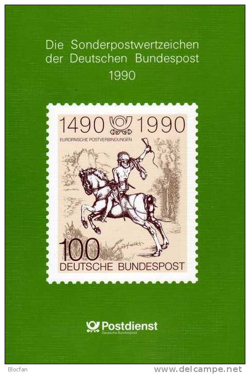 Jahrbuch 1990 Deutschland Schwarzdruck 1445,B860 SD13 ** 260€+kompletter Jahres-Satz #1444-1487 Year-set Book Of Germany - Storia Postale