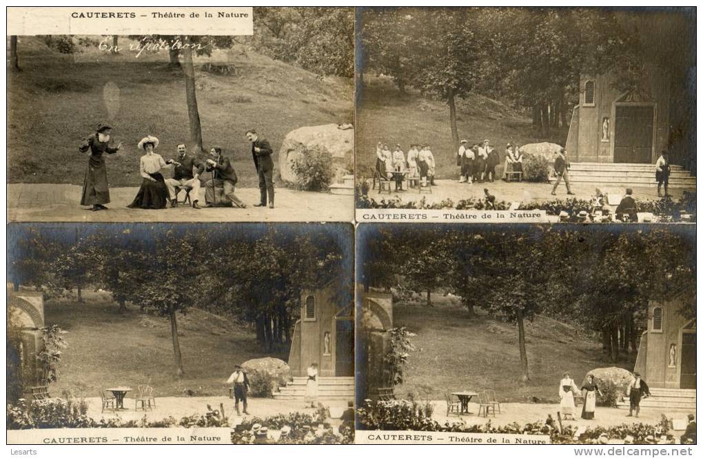 Théâtre De La Nature.Cauterets(65).Ensemble De 6 Cartes-Photo. - Théâtre