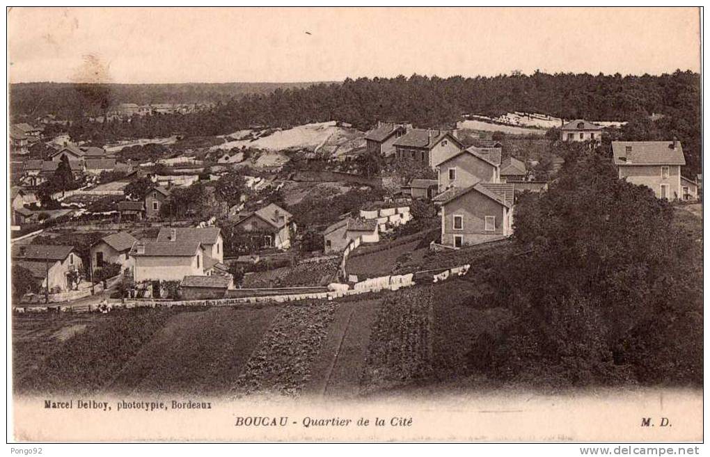 Cpa 1918, BOUCAU, Quartier De La Cité  (13.27) - Autres & Non Classés