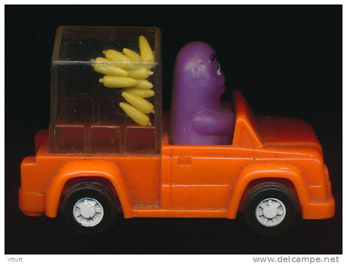 Figurine McDonald's (1995) : Barbapapa Et Sa Voiture à Maïs (pop-corn) - McDonald's