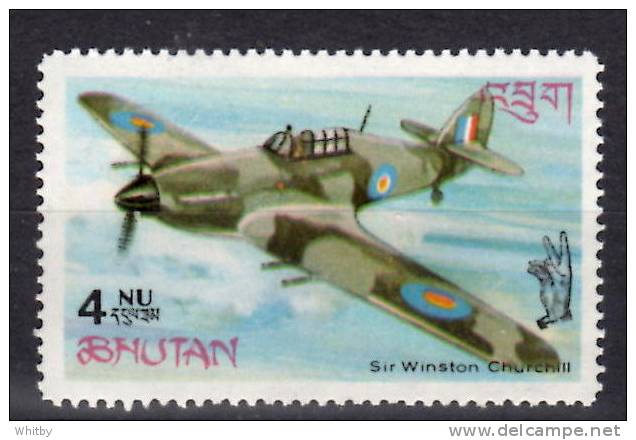 Bhutan 1967 4nu Hurricane Issue #88b - Bhutan