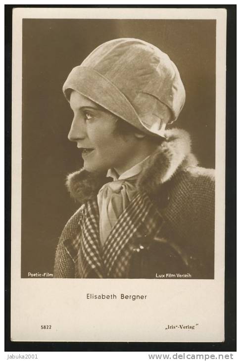 Elizabeth Bergner Old Postcard #15 Iris 5822 - Actores