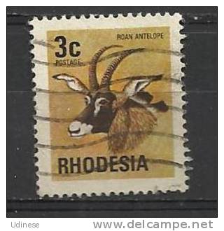 RHODESIA 1974 - ANIMAL 3 - USED OBLITERE GESTEMPELT USADO - Rhodésie (1964-1980)