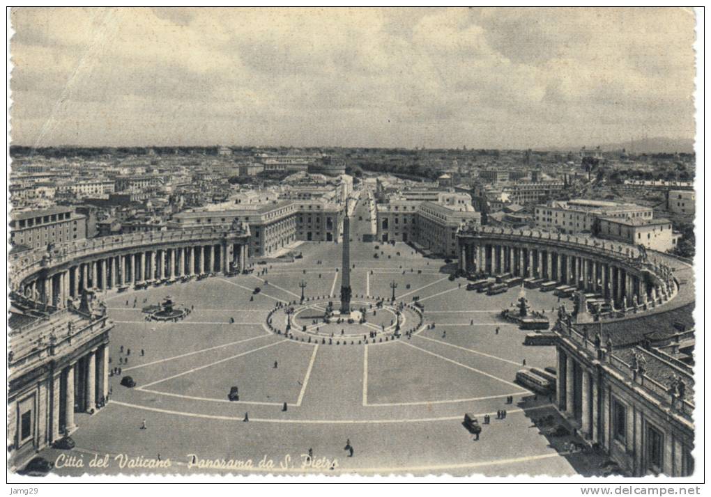 Italie/Italia, Rome/Roma, Vaticaanstad/Città Del Vaticano, Panorama Da S. Pietro, Ca. 1950 - San Pietro