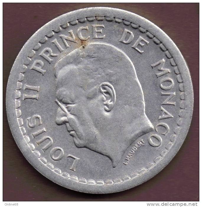 MONACO 2 FRANCS 1943 - 1922-1949 Louis II