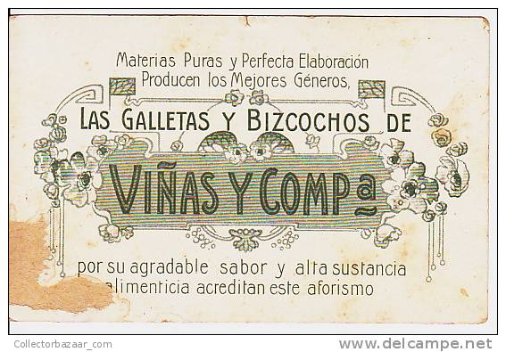 Argentina Publicitaria Art Nouveau Advertising Biscuits Tarjeta Postal  Original Postcard Vintage Ca1900 Cpa [WIN3_327] - Publicidad