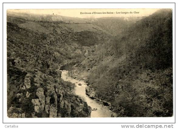 CPA 23 Creuse Evaux-les-Bains Les Gorges Du Cher - Evaux Les Bains