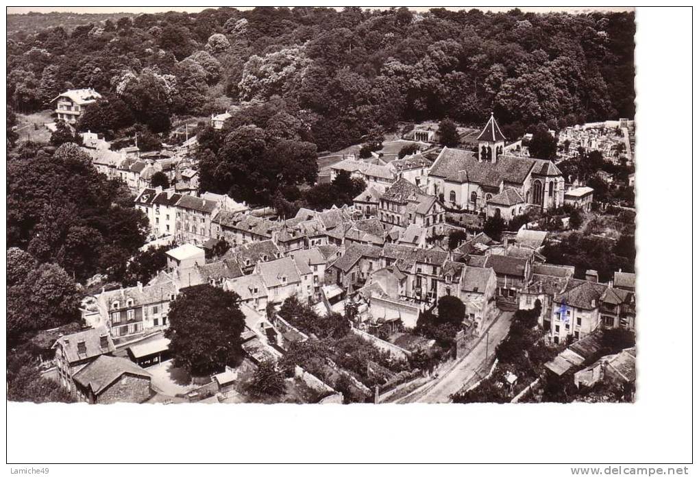 ST PRIX Panorama Et Vue Aérienne ( Saint Prix église ) CPSM Dentelée Circulée Format CPA - Saint-Prix