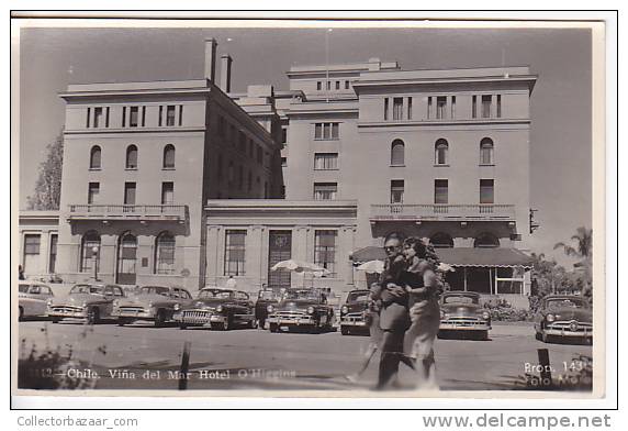Chile  Vi&ntilde;a Del Mar  Hotel Tarjeta Postal Vintage Original Real Photo Postcard Ca1930 Ak Cpa [WIN3_350] - Chile
