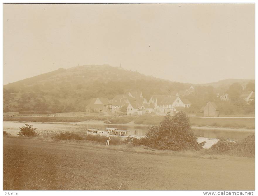 Dilsberg, Neckargemünd, Rhein-Neckar-Kreis, Baden-Württemberg, Rainbach Mit Dilsberg, FOTO 1928, Original - Orte