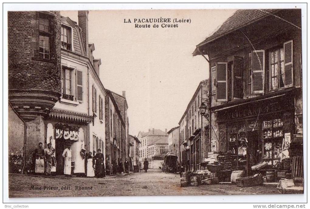 La Pacaudière, Route De Crozet, éd. Mme Prieur - La Pacaudiere