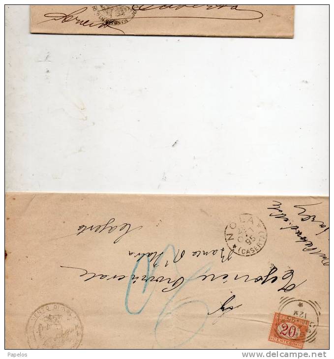 1895   LETTERA  CON  ANNULLO  NOLA CASERTA - Strafport