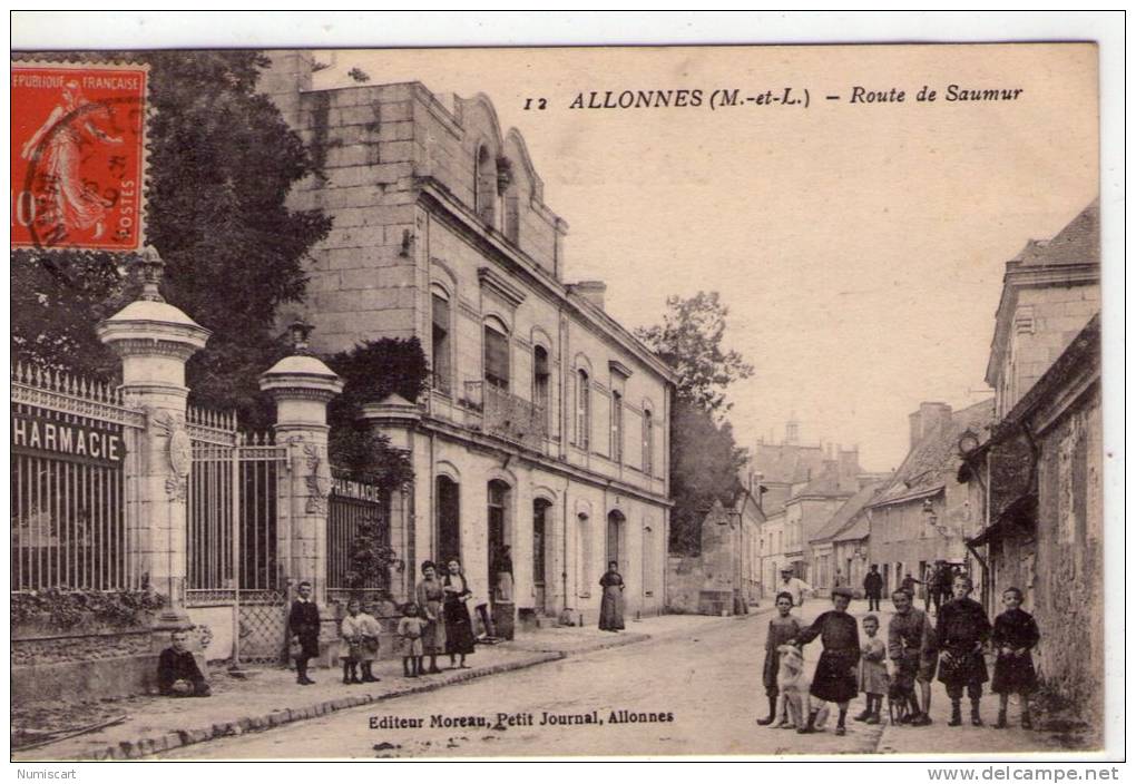 Allonnes..très Animée..route De Saumur..Pharmacie - Allonnes